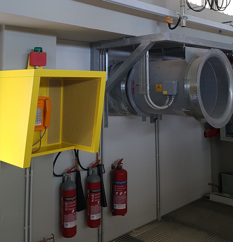 Greek power plant phone and alarm